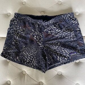 Patagonia Blue and White Athletic Shorts